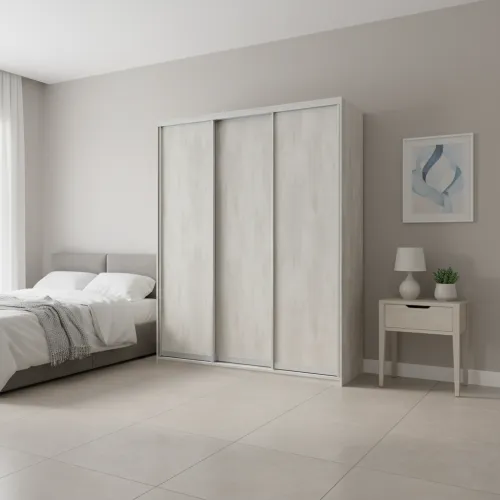 Шкаф купе Doros Сити Лайт Белое дерево 3 ДСП 180х60х225 (42002004)