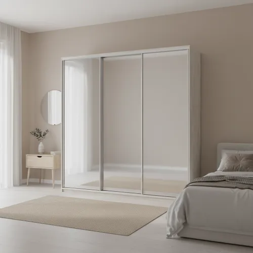 Шкаф купе Doros Сити Лайт Белое дерево 3 Зеркала 225х60х225 (44900082)