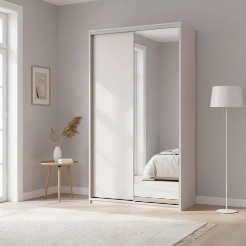 Шкаф купе Doros Сити Лайт Кашемир 1 ДСП / 1 зеркало 120х45х225 (80736338)