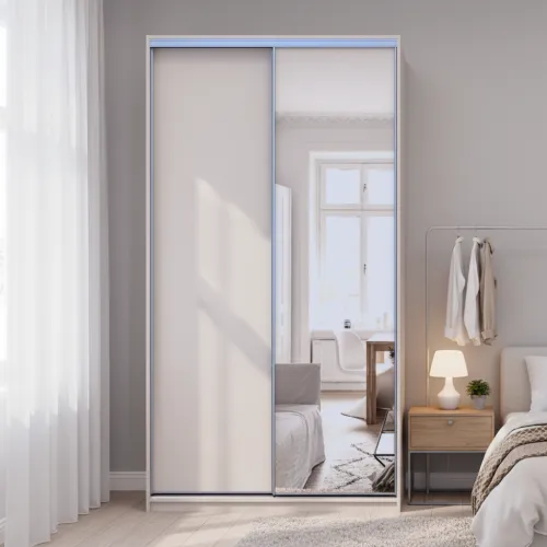 Шкаф купе Doros Сити Лайт Кашемир 1 ДСП / 1 зеркало 120х60х225 (80736335)