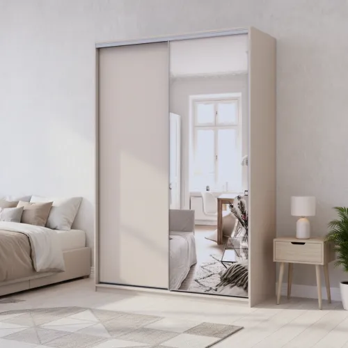 Шкаф купе Doros Сити Лайт Кашемир 1 ДСП / 1 зеркало 150х60х225 (80736353)