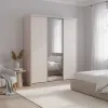 Шафа купе Сіті Лайт Кашемір 2 ДСП/1 дзеркало 180х60х225 (80736371)