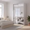 Шафа купе Сіті Лайт Кашемір 2 Дзеркала 120х45х225 (80736344)