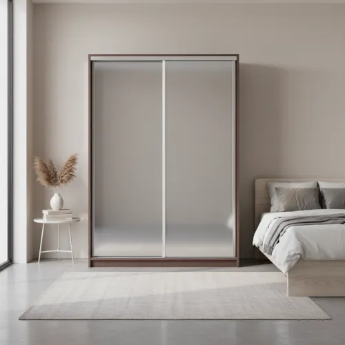 Шкаф-купе двухдверный 1700х600х2700 мм Дуб Венге магия Зеркало EШК 2.2.27.60.17