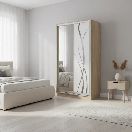 Шафа купе E Line ШК 1.1 1000×600×2400 мм