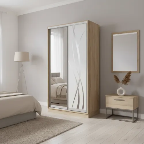 Шкаф-купе E Line ШК 2.1 1300х450х2400 мм