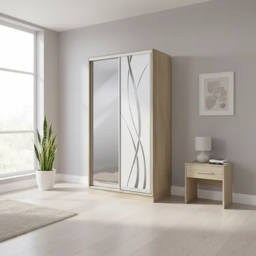 Шафа купе E Line ШК 2.1 1500×600×2400 мм