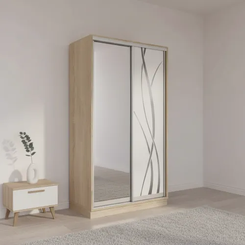 Шафа купе E Line ШК 2.3 1300×450×2400 мм