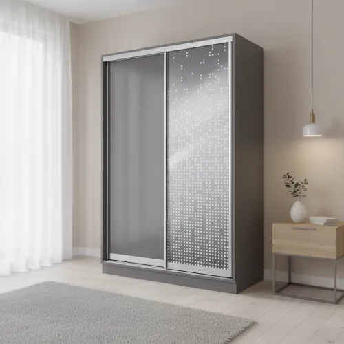 Шафа купе E Line ШК 2.3 1400×600×2400 мм