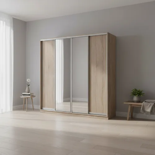 Шафа купе E Line ШК 4.1 2400×450×2400 мм