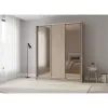 Шкаф-купе трехдверный 1900х600х2400 мм Дуб Винтаж оксид Зеркало + ДСП EШК 3.2.24.60.19