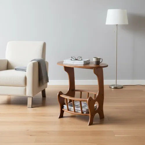 Столик газетниця горіх