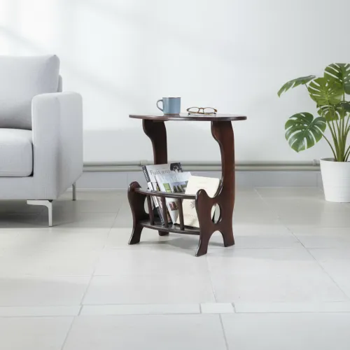 Столик газетниця темний горіх