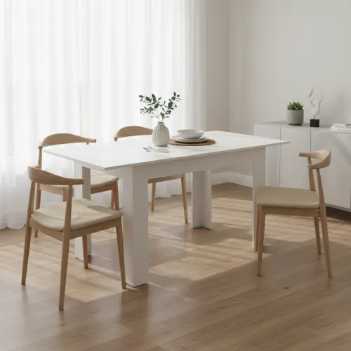 Столовий стіл Doros Флінт Білий 120(170)х80х78 (41510128)