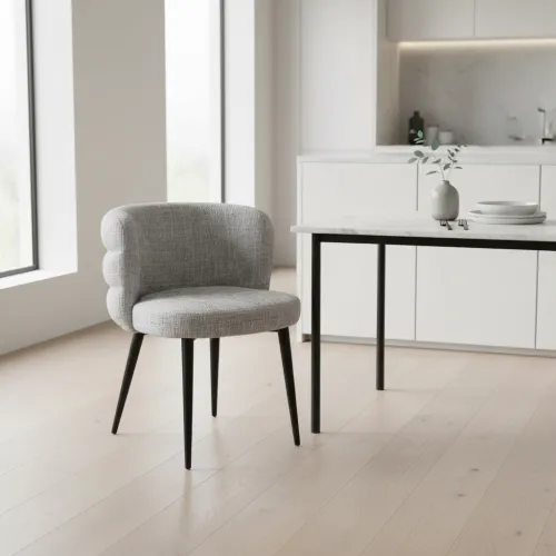 Стул M-215 устричный + черный