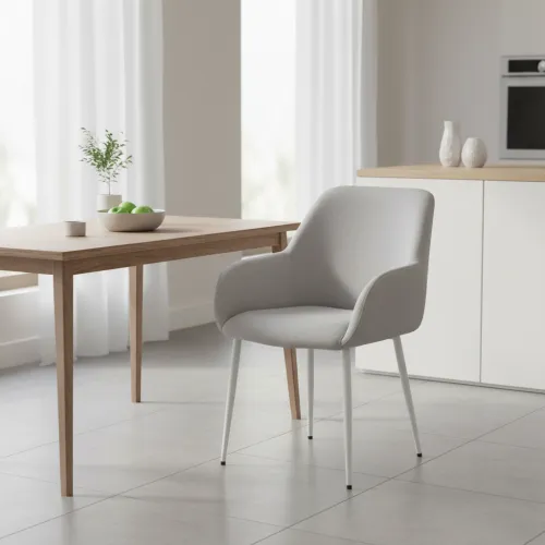 Стул M-220 устричный + белый