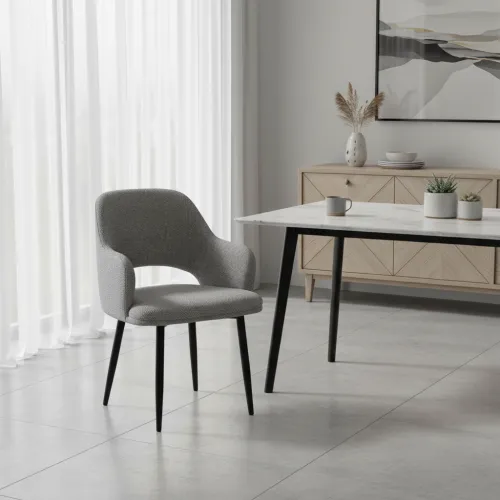 Стул M-234 холодный серый черный