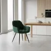 Стілець M-65 смарагдовий велюр + чорний