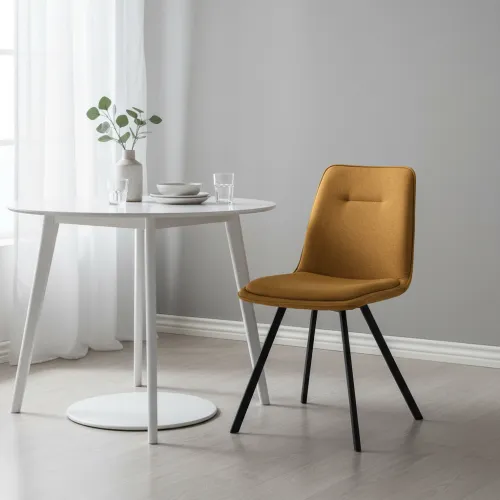 Стілець M-71 гірчичний + чорний