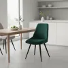 Стілець M-72 смарагдовий + чорний