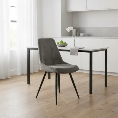 Стілець M-72 сірий + чорний