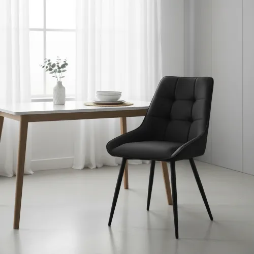 Стілець M-75 чорний + чорний