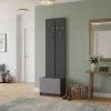 Вешалка с тумбой Doros Сола Графит/Серый ДСП 60х40х215 (44900343)