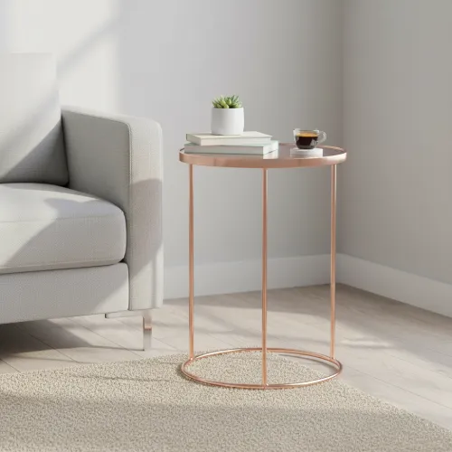 Журнальний стіл Kalibri rose gold