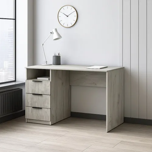 Стол письменный СП1 3Я 750х1100х500 мм ДСП Дуб Крафт Белый