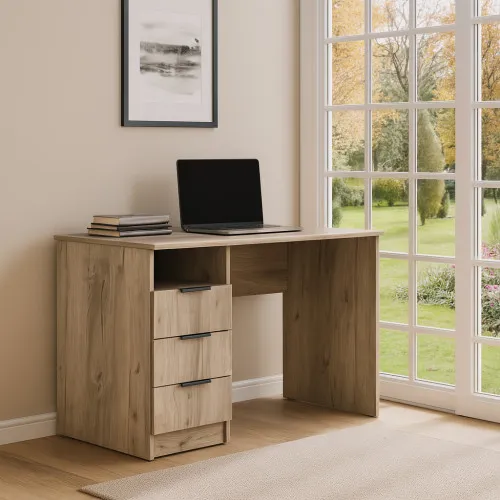 Стол письменный СП1 3Я 750х1100х500 мм ДСП Дуб Крафт Серый