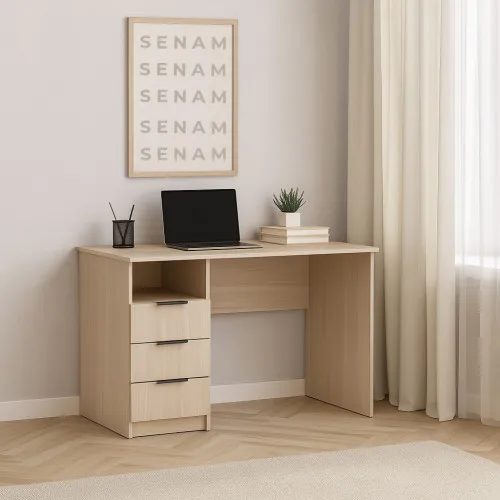Стол письменный СП1 3Я 750х1100х500 мм ДСП Дуб Молочный