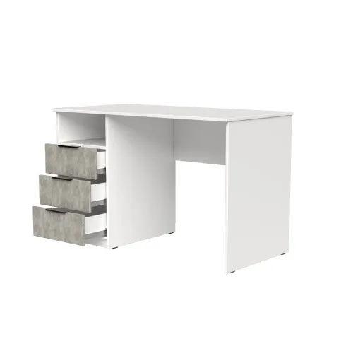 Стол письменный СП1 3Я 750х1100х500 мм корпус ДСП Белый фасад ДСП Ателье Светлый