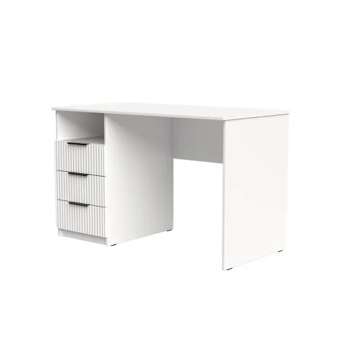 Стол письменный СП1 3Я 750х1100х500 мм корпус ДСП Белый фасад МДФ краска RAL9003 (Белый) фрезерование Плаше Гросс