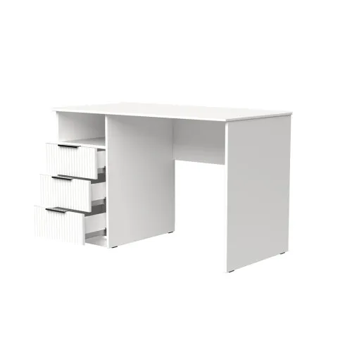 Стол письменный СП1 3Я 750х1100х500 мм корпус ДСП Белый фасад МДФ краска RAL9003 (Белый) фрезерование Плаше Гросс
