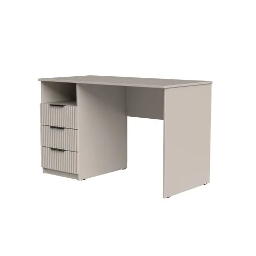 Стол письменный СП1 3Я 750х1100х500 мм корпус ДСП Кашемир фасад МДФ краска NCS S 2002-Y50R (Шелковистый мат) фрезерование Плаше Гросс