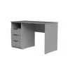 Стол письменный СП1 3Я 750х1100х500 мм корпус ДСП Серая Мышка фасад МДФ краска RAL7004 (Серый) фрезерование Плаше Гросс
