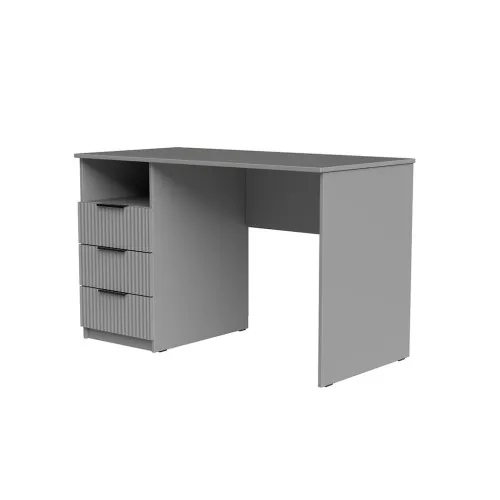 Стол письменный СП1 3Я 750х1100х500 мм корпус ДСП Серая Мышка фасад МДФ краска RAL7004 (Серый) фрезерование Плаше Гросс
