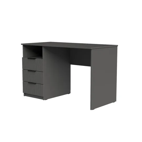 Стол письменный СП1 3Я 750х1100х500 мм корпус ДСП Серый Графит фасад МДФ краска RAL7012 (Серый) фрезерование Плаше Гросс
