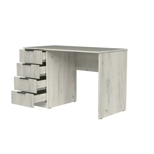 Стол письменный СП2 4Я 750х1300х500 мм ДСП Дуб Крафт Белый