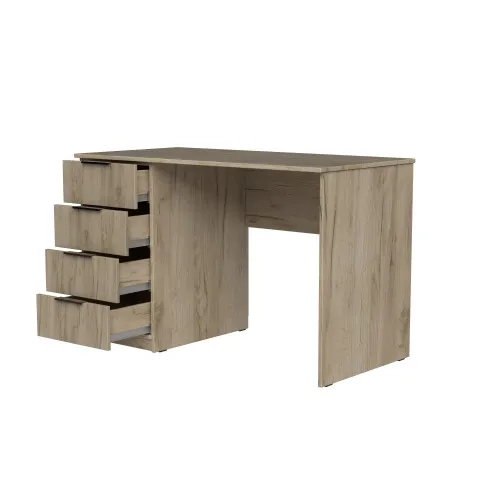 Стол письменный СП2 4Я 750х1300х500 мм ДСП Дуб Крафт Серый