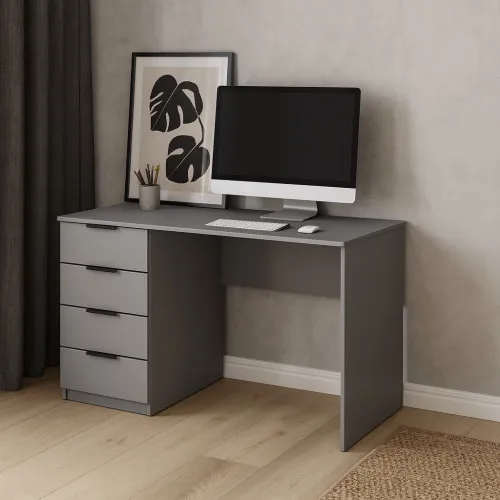 Стол письменный СП2 4Я 750х1300х500 мм ДСП Серая Мышка