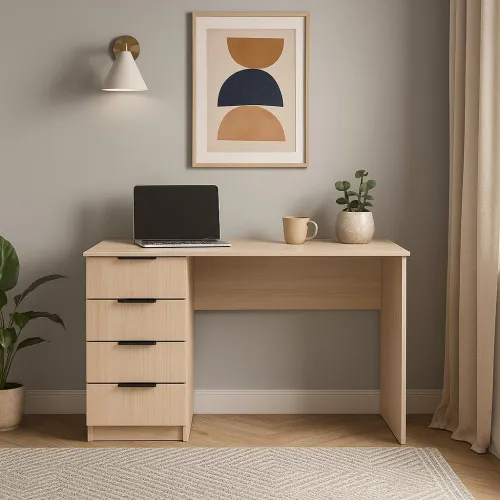 Стол письменный СП2 4Я 750х1300х500 мм ДСП Дуб Молочный