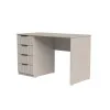 Стол письменный СП2 4Я 750х1300х600 мм корпус ДСП Кашемир фасад МДФ краска NCS S 2002-Y50R (Шелковистый мат) фрезерование Плаше Гросс