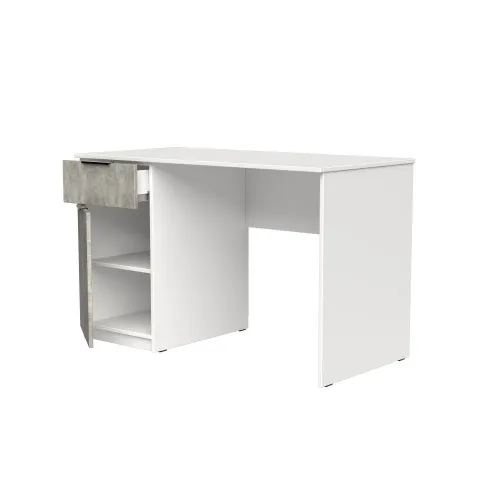Стол письменный СП3 1Я1Д 750х1100х600 мм корпус ДСП Белый фасад ДСП Ателье Светлый