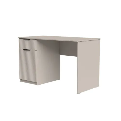 Стол письменный СП3 1Я1Д 750х1100х600 мм корпус ДСП Кашемир фасад МДФ краска NCS S 2002-Y50R (Шелковистый мат) фрезерование Плаше Гросс