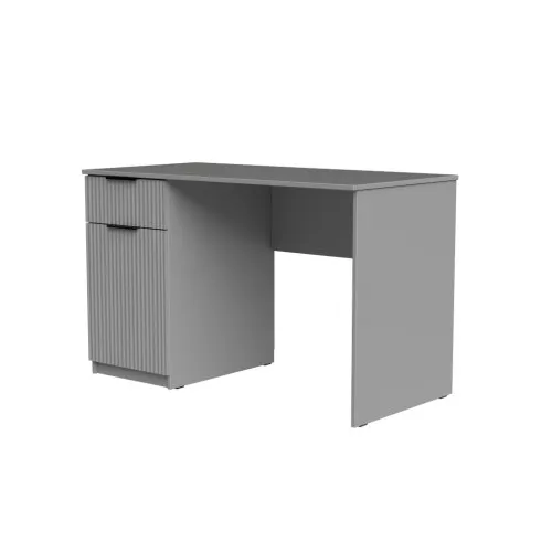 Стол письменный СП3 1Я1Д 750х1100х600 мм корпус ДСП Серая Мышка фасад МДФ краска RAL7004 (Серый) фрезерование Плаше Гросс