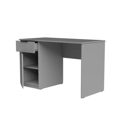 Стол письменный СП3 1Я1Д 750х1100х600 мм корпус ДСП Серая Мышка фасад МДФ краска RAL7004 (Серый) фрезерование Плаше Гросс