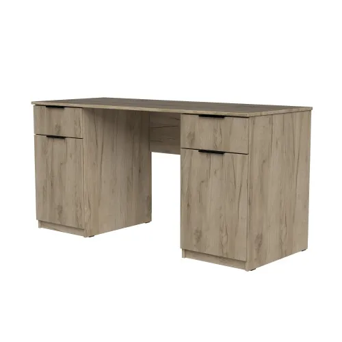 Стол письменный СП4 2Я2Д 750х1400х500 мм ДСП Дуб Крафт Серый