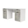 Стол письменный СП4 2Я2Д 750х1400х500 мм корпус ДСП Белый фасад ДСП Ателье Светлый