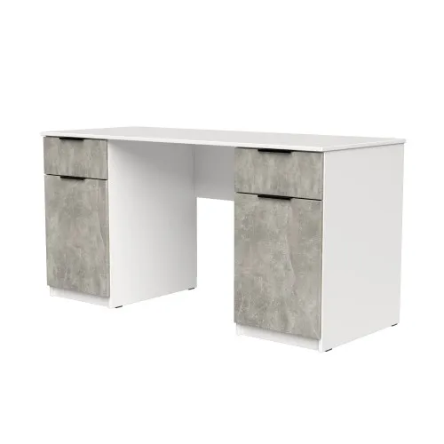 Стол письменный СП4 2Я2Д 750х1400х500 мм корпус ДСП Белый фасад ДСП Ателье Светлый